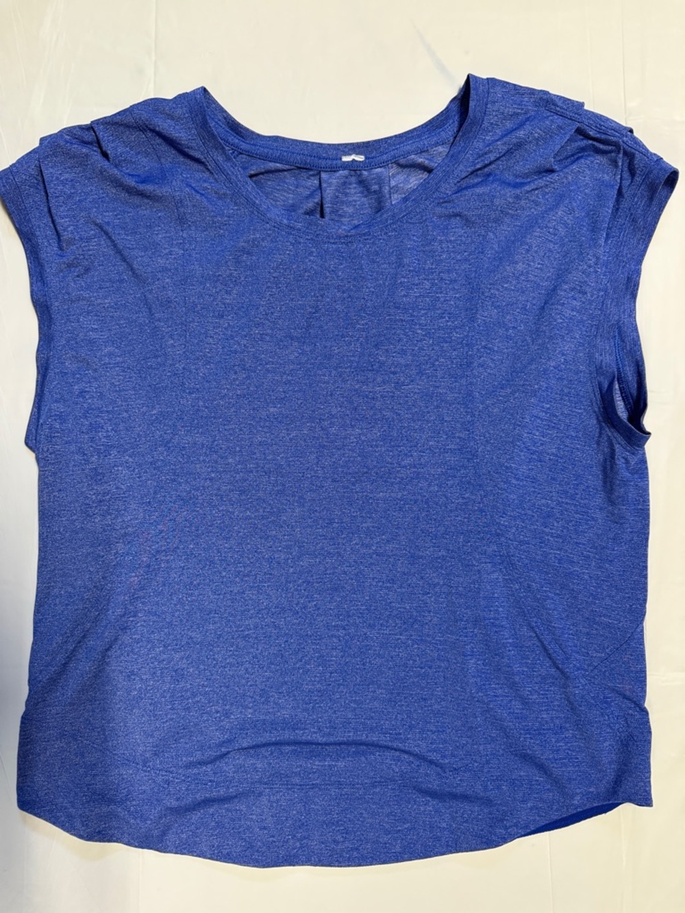 Lululemon Women’s Gait Keeper Short Sleeve Tank – Sz 8 (Blue Heathered)